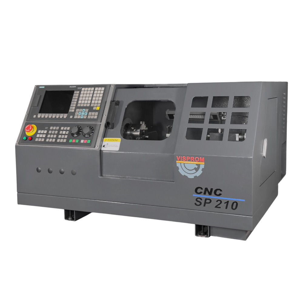 SP210 CNC Токарный станок с ЧПУ с горизонтальной станиной