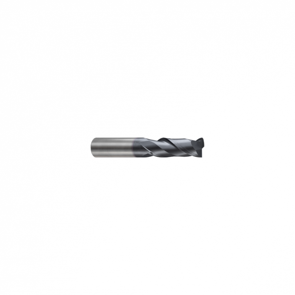 Фреза концевая твердосплавная Alpha-GX c 2-мя зубьями (спираль 35°), укороченная, 1X4X3X50, New Century