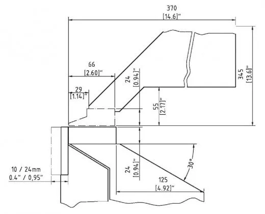Листогиб электромеханический SCHECHTL MAB 250
