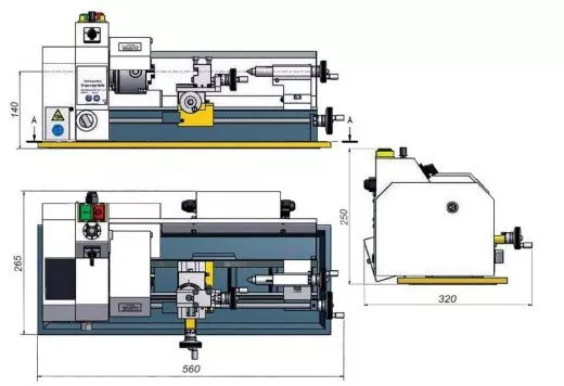 Токарный станок Turner MML 140x250v